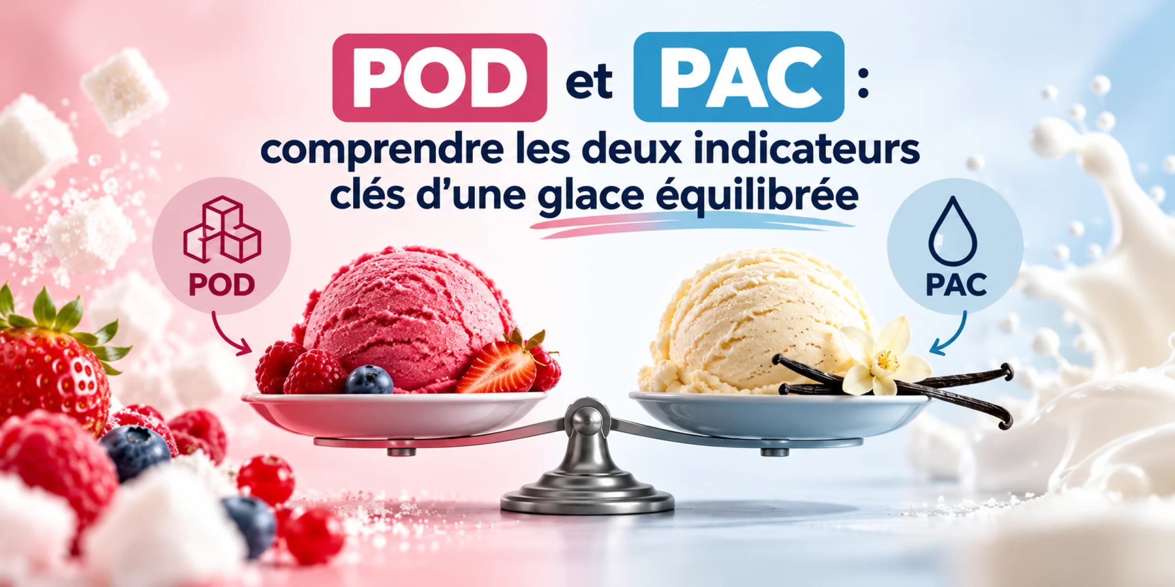 POD et PAC : comprendre les deux indicateurs clés d’une glace équilibrée